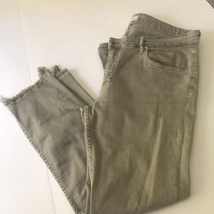 Zara Jeans with fringe ankles